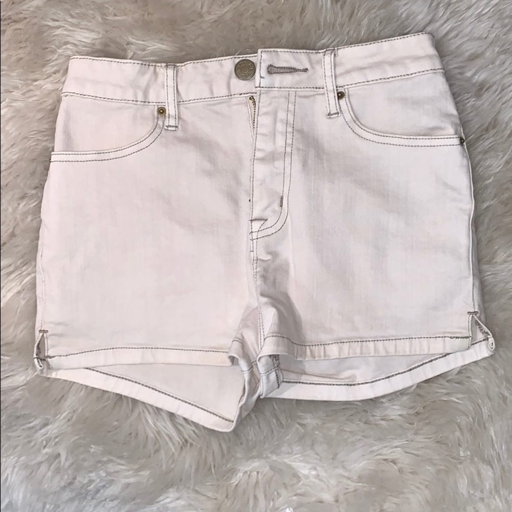 BDG White Khaki Super High Rise Shorts